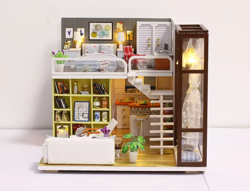 Кукольный дом Метеор садовая Статуэтка DIY кукольный домик с мебелью деревянный дом, игрушки для детей подарок на день рождения холодный дом ручной работы