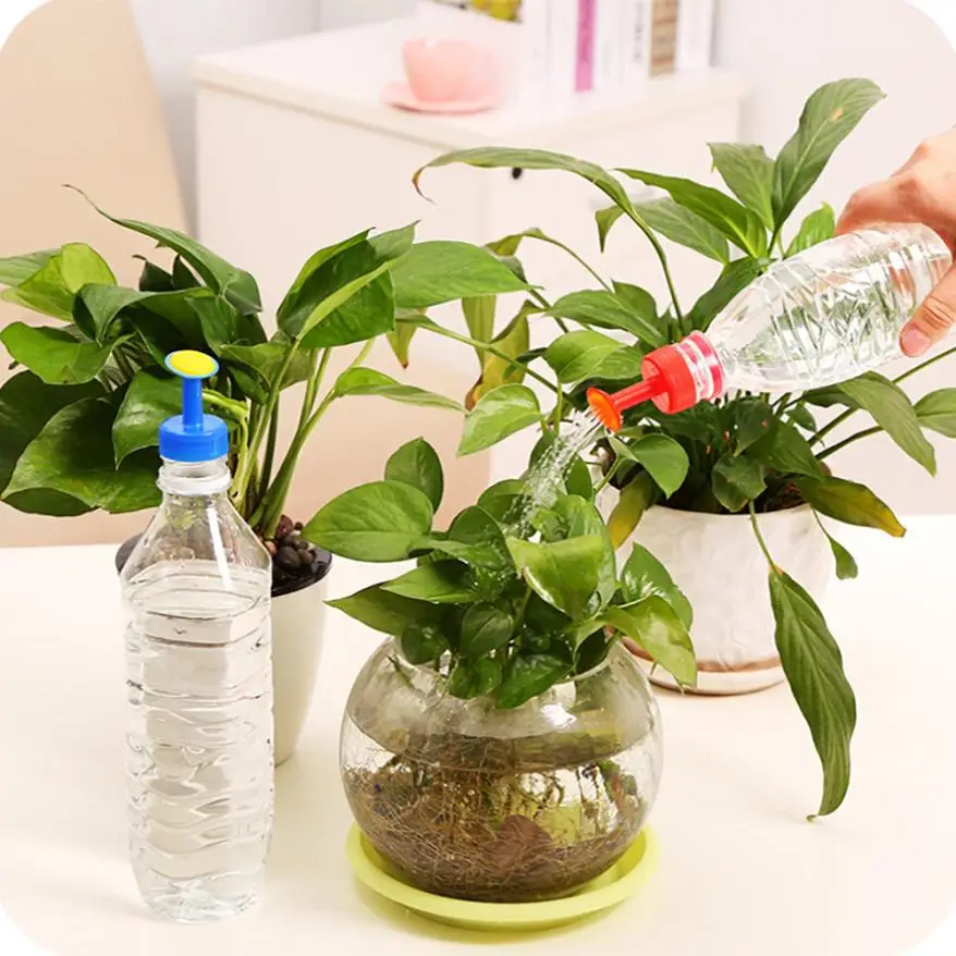 

Bottle Top Watering Garden Plant Sprinkler Water Seed Tools Watering Sprinkler Portable Household Potted Plant Waterer 8.14