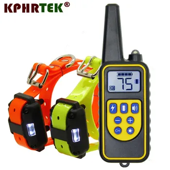 

880 800m Waterproof Rechargeable Remote Control Dog Electric Training Adjustable 27g9