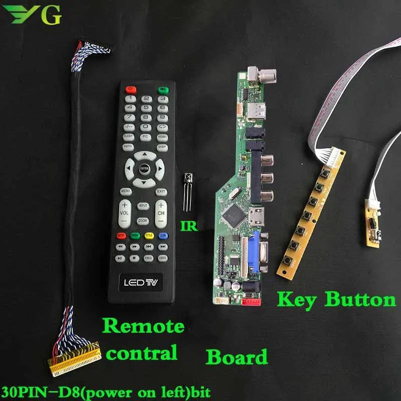 T.RD8503.03 8501 Универсальный ЖК светодиодный ТВ SKR.03 контроллер платы ТВ/ПК/VGA/HDMI/USB + ИК 7