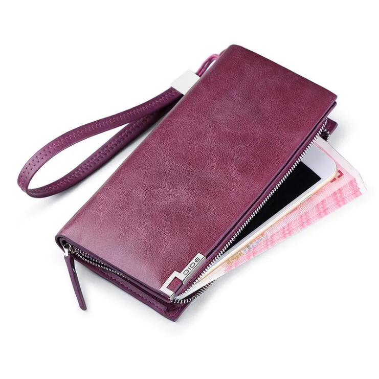 

Fashion Genuine Leather wallets Zippy Card Holder Cowhide Women Wallet Fashion Handy Purse Card & ID Holders