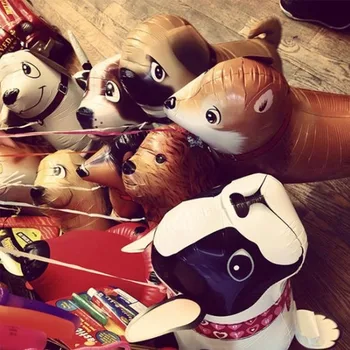 

1 pcs zoological park balloons Children's birthday garden party decorations Cute cartoon animals walking balloon Kids toys