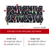 plush folding sofa bed cover velvet thick slipcover case for armless sofa bed sheet Couch cover Elastic Futon Cover winter 2