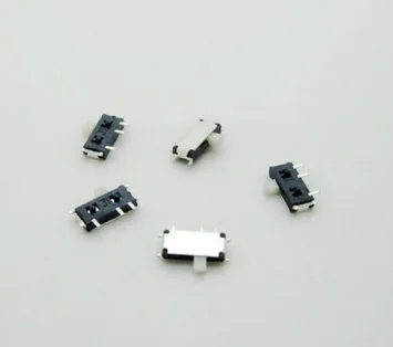 

10pcs Slide Switch On-OFF 2 Position 1P2T SPDT Miniature Horizontal Slide Switch SMD 7 Pin Knob Height 1.50mm