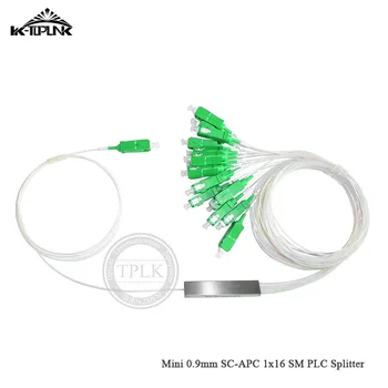 

10pcs 1M 0.9mm Mini Splitter 1x16 SM SC APC PLC Fiber Splitter Pigtail Optic Splitter FTTH accessories In Line SM 0.9mm tube