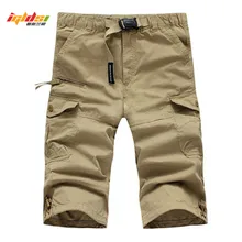 Водонепроницаемые военные карго шорты мужские летние быстросохнущие свободные мужские короткие штаны тонкие мужские шорты с ремнем M-3XL