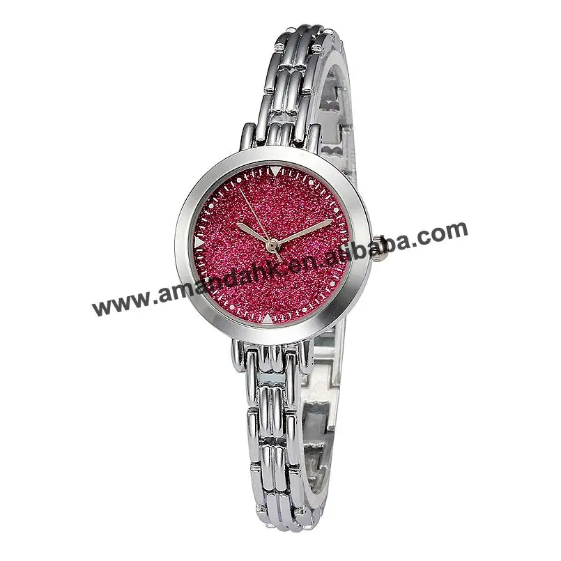 E-LY тонкий браслет из сплава Красочные Блеск Часы модные женские туфли сплав круглый Повседневные часы браслет Для женщин браслет наручные часы