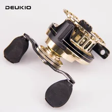 DEUKIO Рыболовная катушка 8BB 4,7: 1 Черное море лещ 65 колеса микро свинец бутик углеродная ткань металлическая зимняя Рыболовная Снасть Pesca золото