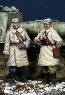 Масштаб 1/35 2 мировая война советский зимний танк солдаты миниатюры модель Второй