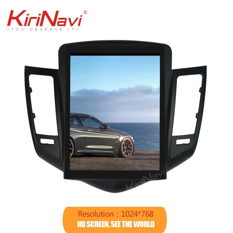 Excellent KiriNavi Telsa Style Vertical Screen 10.4‘’ 2din Android 7.1 radio car multimedia For Chevrolet Cruze auto multimedia stereo gps 2