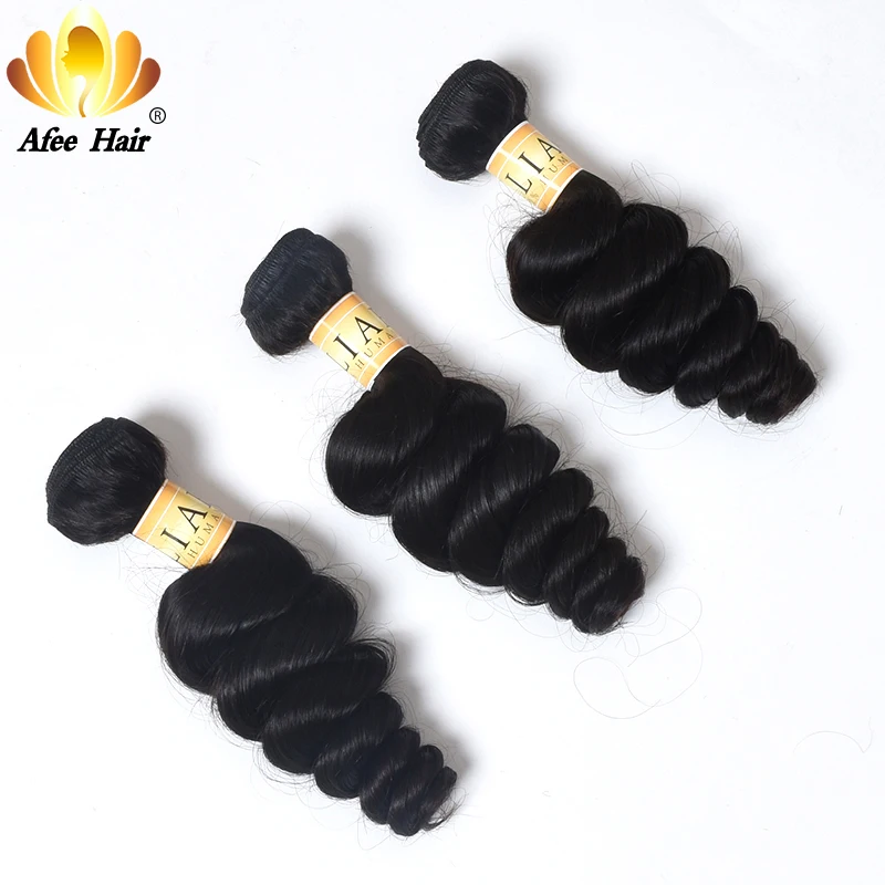 Aliafee Hair Malaysian loose Wave Bundles With Closure 100% Human Hair Extension Malaysian Hair Bundles With Closure Non Remy Aliafee Hair Malaysian loose Wave Bundles With Closure 100% Human Hair Extension Malaysian Hair Bundles With Closure Non Remy