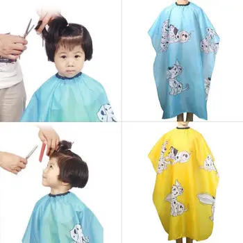 

1PCS Kids Waterproof Hairdressing Wrap Hair Cut Cloth Salon Gown Cover Barber Hairdresser Hair Styling Home Clean Tools