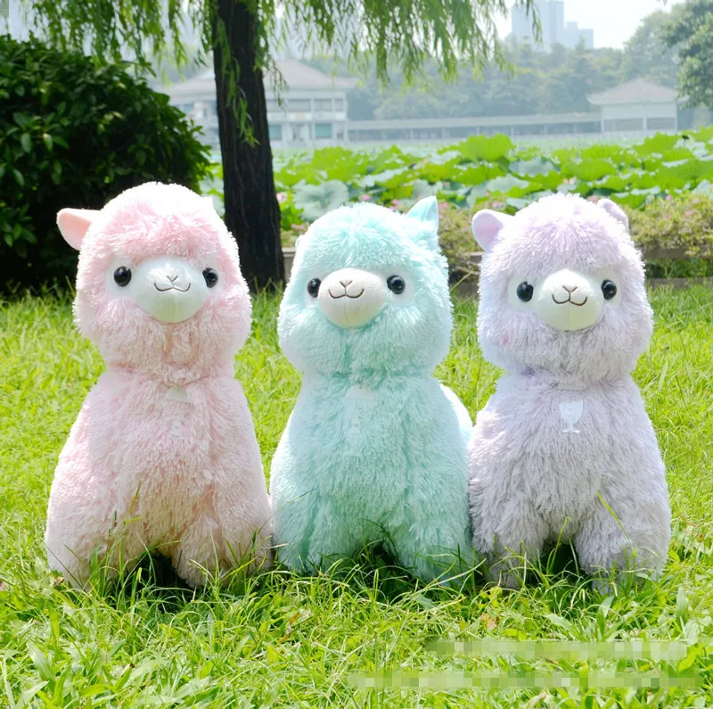 Большой размеры 45 см японский Alpacasso мягкие игрушечные лошадки Куклы Kawaii овец плюшевая игрушечная Альпака гигантские мягкие животные