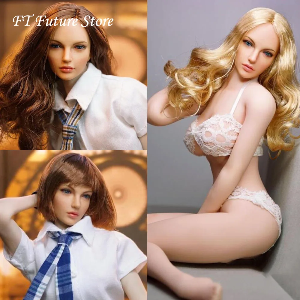 Коллекционная модель SDH017A/B/C, модель 1/6 года, модель Asian beauty Feamle Girl Head Sculpt, модель для 12 дюймов, бледная фигурка, тело, сделай сам