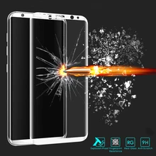 GXE S8 Plus S8+ 3D Curved Full Screen Cover Tempered Glass For Samsung Galaxy A3 A5 A7 2017 S7 Edge S6 Plus Screen Protector