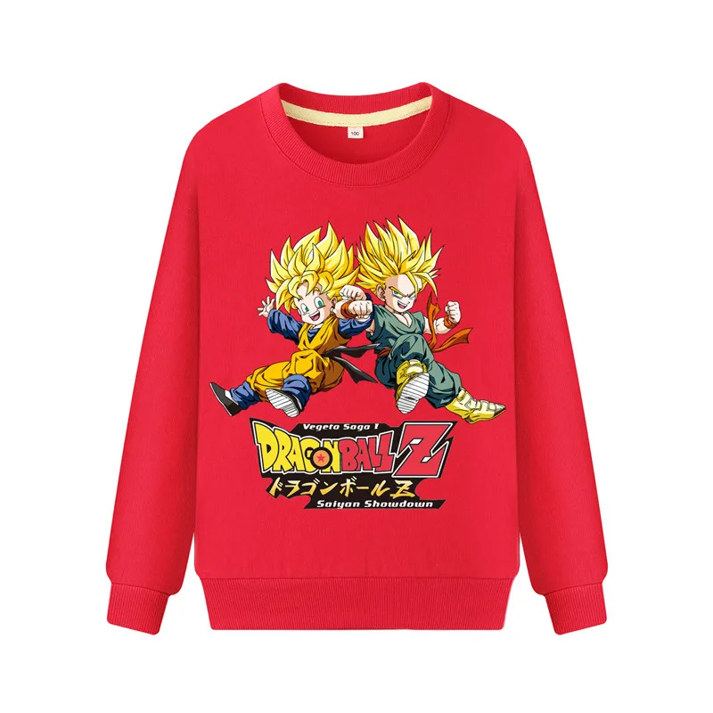 

Kids Spring Autumn Cotton Hoodies Clothing Boys Cartoon 3D Dragon Ball Z Print Tshirts Girls 2019 Long Sleeve Sweatshirt DZ029