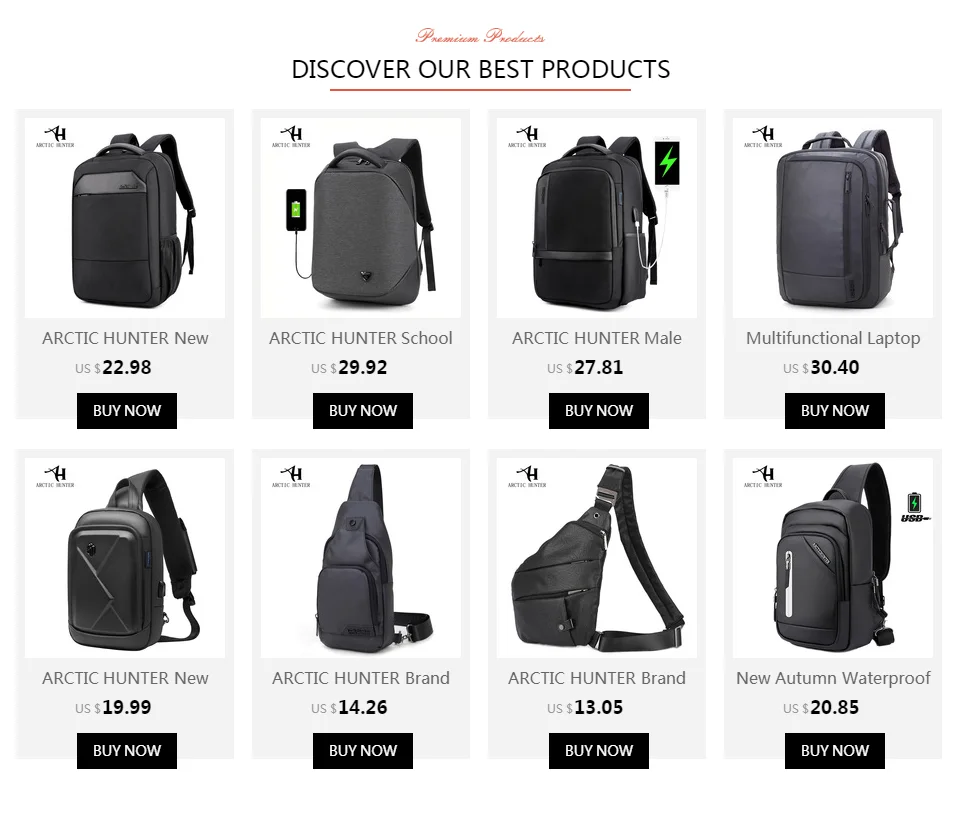 ARCTIC HUNTER new men's shoulder bag backpack computer bag travel bag men's business travel England fashion bag