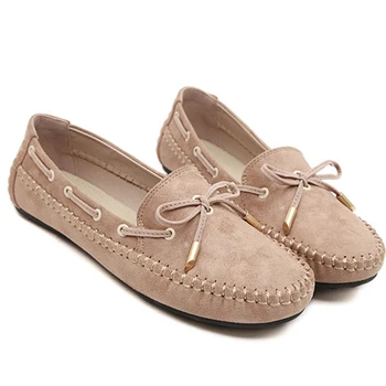 

Shoes Woman Spring Flock Flats Women Moccasins Fashion Women Casual Shoes Leisure Flat Shoe Plus Size 25-61 Pcd11