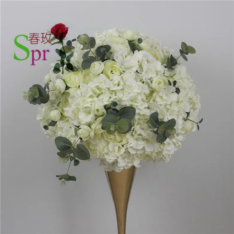 

SPR!!Free shipping!10pcs/lot wedding road lead artificial flower ball wedding table flowers centerpiece flower balls decoration