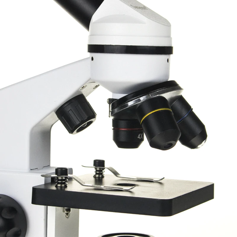  Professional Biological Microscope 1600X Students Educational Science Lab With 5 Piece Glass Micros