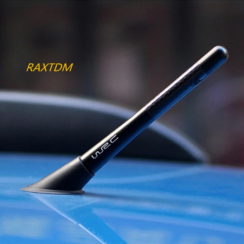 WRC Carbon Fiber Short Antenna Radio Antenna Fit For Toyota Yaris Highlander Prado Prius Corolla
