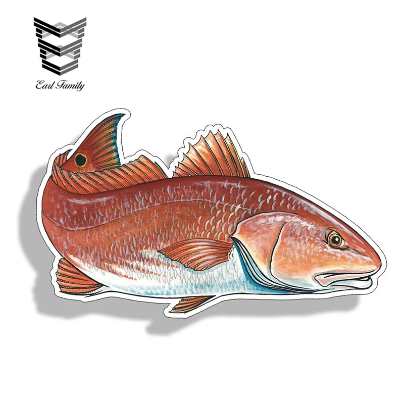 Redfish Large Decal Sticker Right And Left Facing Boats Trucks Fishing Red Fish 