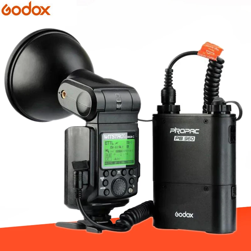 GODOX WITSTRO AD360II ttl 360 W/S Беспроводной Мощность Управление для съемки вне помещения с системой + PB960 Мощность Батарея пакетный Комплект черного