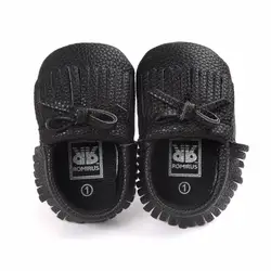 Новые Летние PU замшевая обувь Prewalker Обувь для младенцев Обувь для девочек принцесса кисточкой Обувь для младенцев P1