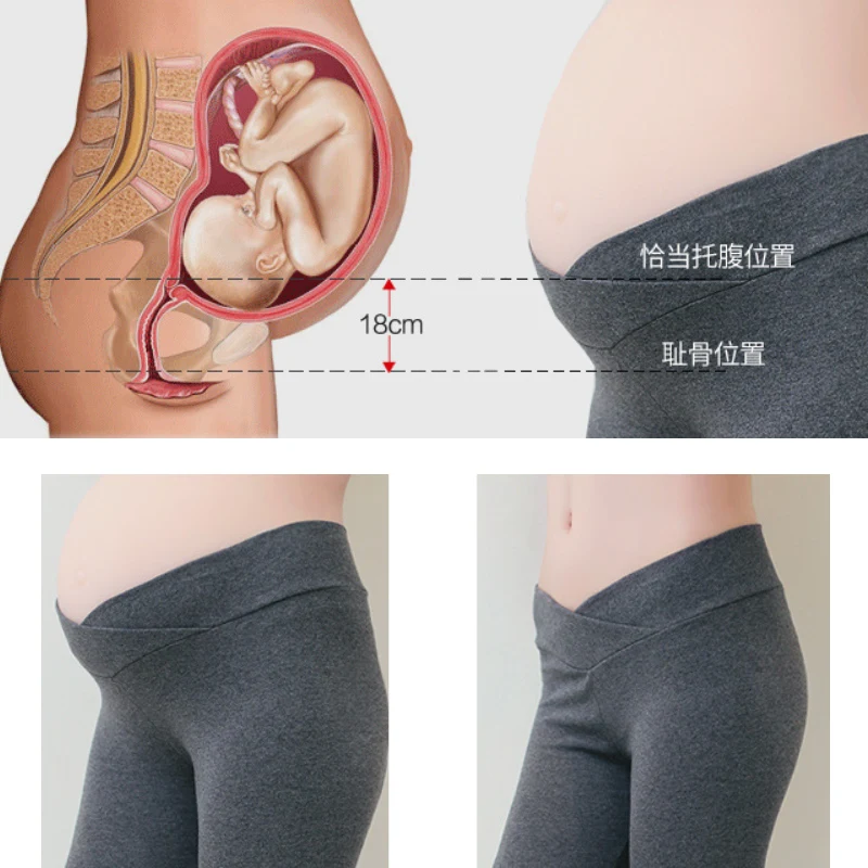 Новые леггинсы с низкой талией для беременных штаны для беременных тонкие брюки для беременных