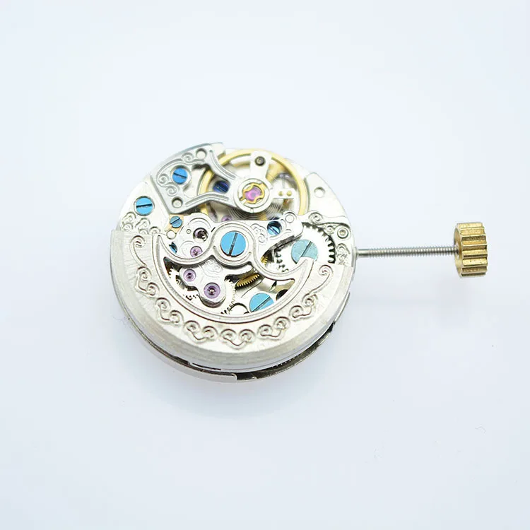 

New Mechanical Hand Wind Watch Movement Carving Steampunk Movements DIY Accessories 19.4mm
