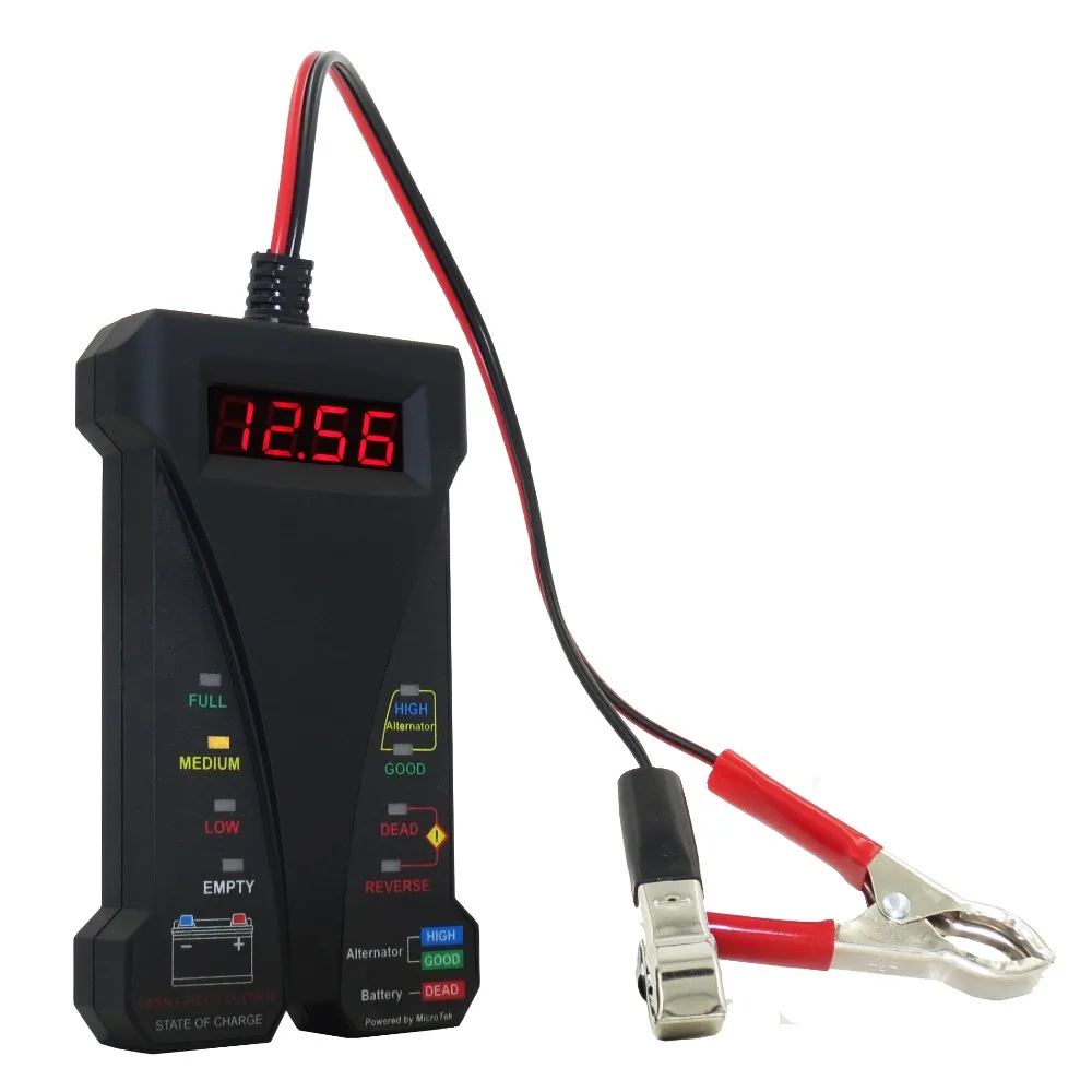 MOTOPOWER MP0514A 12V Digital Car Battery Tester Voltmeter Alternator