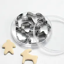 AMW 6 шт./компл. ангел животных формочки для печенья из нержавеющей стали форма для вырезания инструменты для украшения торта