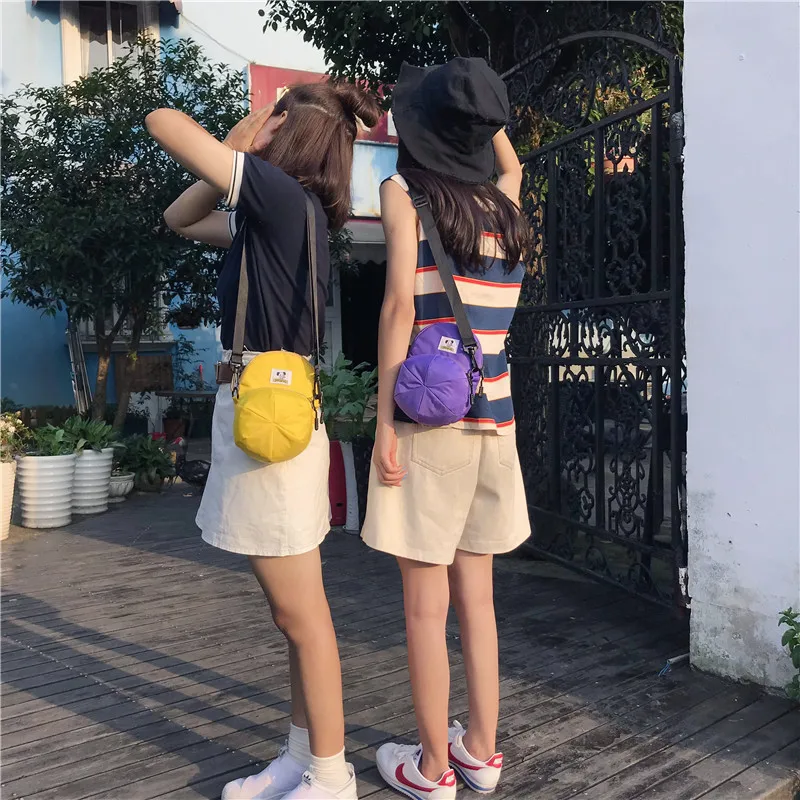 Menghuo New Hot Model Hat Shape Women Nylon Crossbody Bag Cute Handbags Shoulder Bags Creative Lady Messenger Cross body BagsIMG_2406