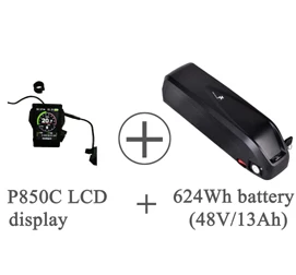 ЕС NZ CA нет налога! 48V 750W Bafang BBS02B середине приводной двигатель комплект для переоборудования электрического велосипеда с 13Ah/15Ah Электрический велосипед Батарея - Цвет: P850C 48v 13ah