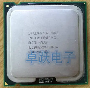 Оригинальный двухъядерный процессор lntel Pentium E5800 e5800 (3 2 ГГц/2 Мб/800 ГГц) разъем 775 |