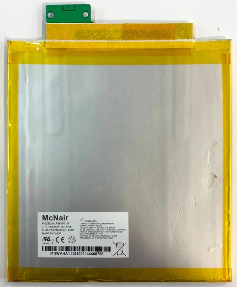 4900mah Mlp36100107 Battery For Verizon Ellipsis 8 Qtaqz3 Tablet Mcnair