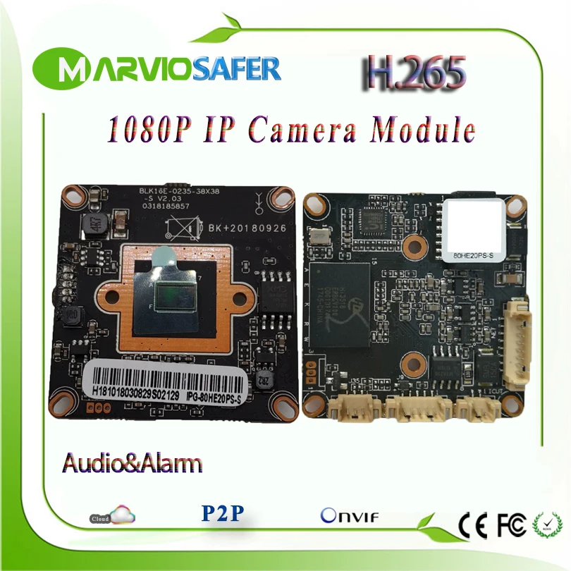 

H.265 2MP 1080P Full HD Network CCTV IP Camera Board Modules Two-way Audio Onvif DIY Your Own Video Surveillance System RTSP