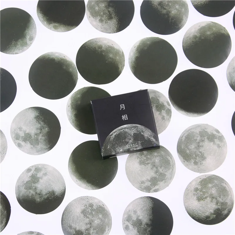 

45 Pcs/box Cute Creative Moon Mini Paper Sticker Decoration DIY Ablum Diary Scrapbooking Label Sticker Stationery School Supply