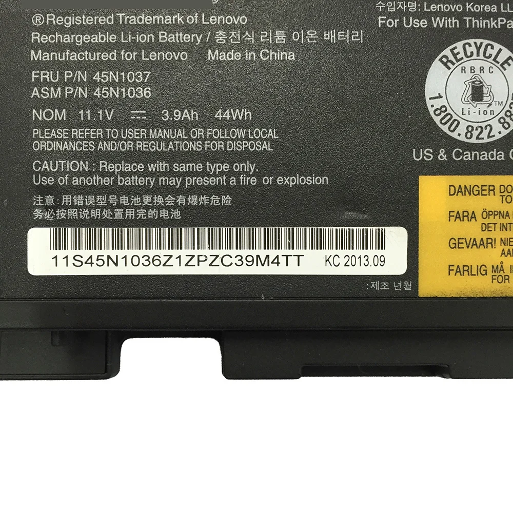 11 1 В 44Wh T430S Новый аккумулятор для ноутбука Lenovo ThinkPad T430s T430si 0A36309|Аккумуляторы