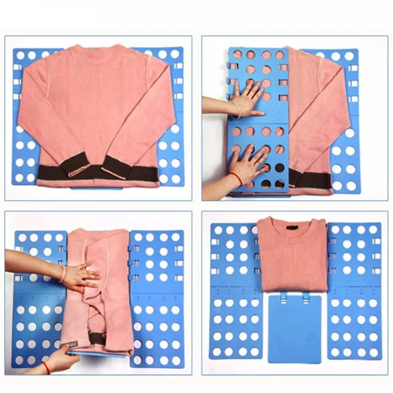 

Quality Quick Clothes Folding Board Adjustable Adult Magic Clothing Folder T-Shirt Jumpers Organiser Fold Save Time Clothes Pegs