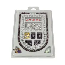 Diy colar bandeja design feito à mão colares fazendo jóias ferramentas artesanato presentes organizador de medição compartimento contas miçangas