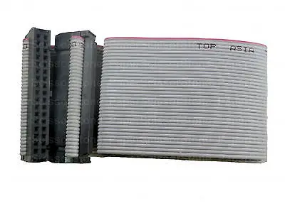 

2Pcs 34 Pin to 34Pin 1ft 2.54mmPitch 28AWG IDC Flat Ribbon Cable with Red Line
