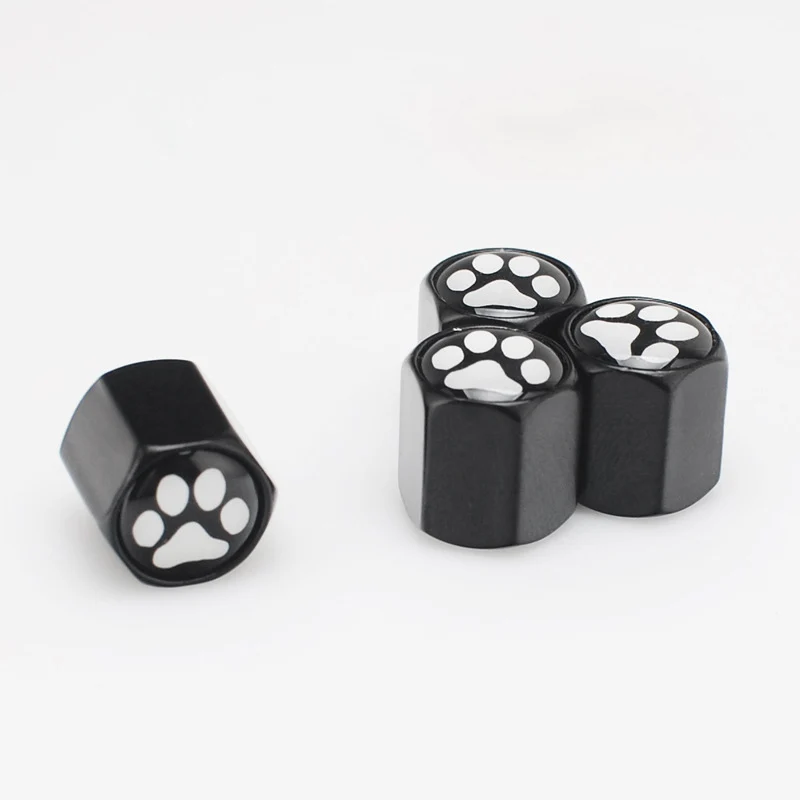 

Rylybons Special 4pcs Footprint Metal Car Tire Wheel Valve Caps For Mercedes BMW For AUDI VW Ford Honda Toyota Tire Valve Cap