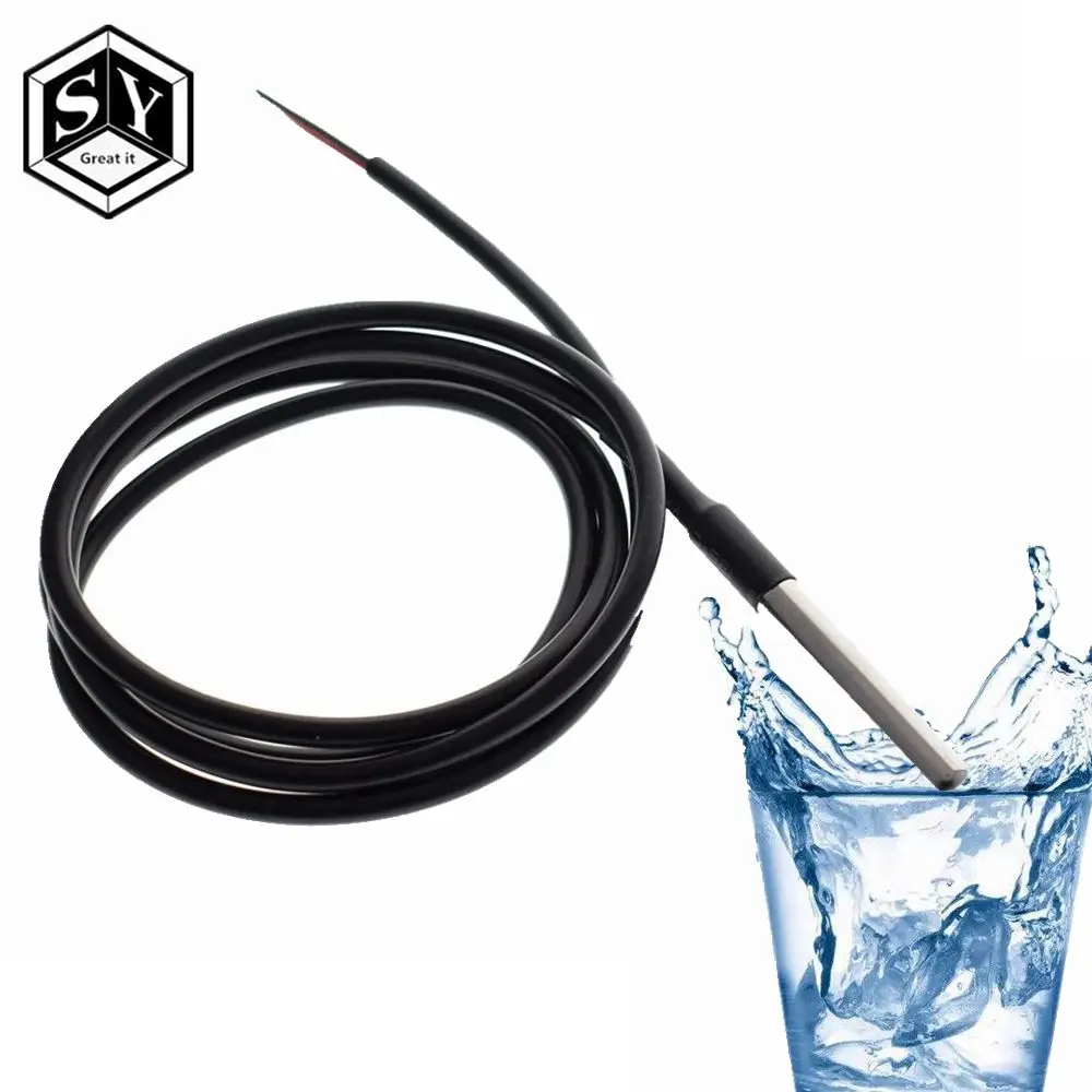 

1PCS Great IT Digital Temperature Temp Sensor Probe DS18B20 For Thermometer 1m Waterproof 100CM