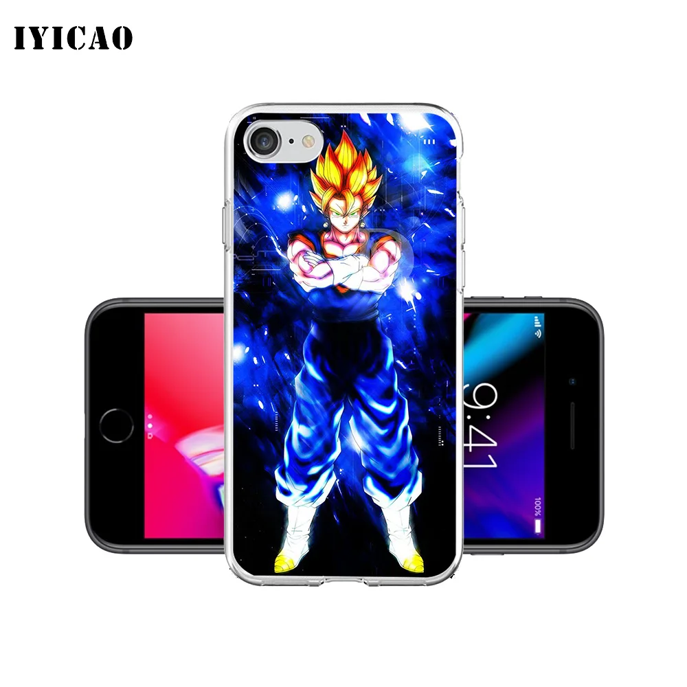 IYICAO Vegetto Dragon Ball Супер Мягкий силикон чехол для iPhone X XR XS MAX 6 6s 7 8 Plus 5 5S SE TPU