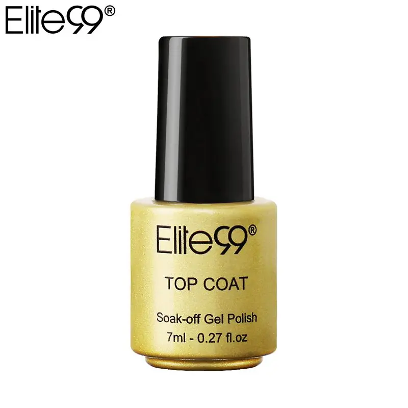 

Elite99 Top Coat Soak Off Top For Nail Gel Polish 7ml Little Bottle Enhance Shine Vernis Semi Permanant UV Top Coat