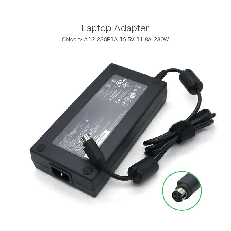 4-разъемный 19 5 V 11.8A 230W A12-230P1A A230A003L ADP-230EB T FSP220-ABAN1 ноутбук Мощность Chagrer для CLEVO