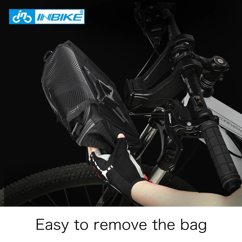 Сумка на руль велосипеда INBIKE вместительная водонепроницаемая сумка плечо ранец