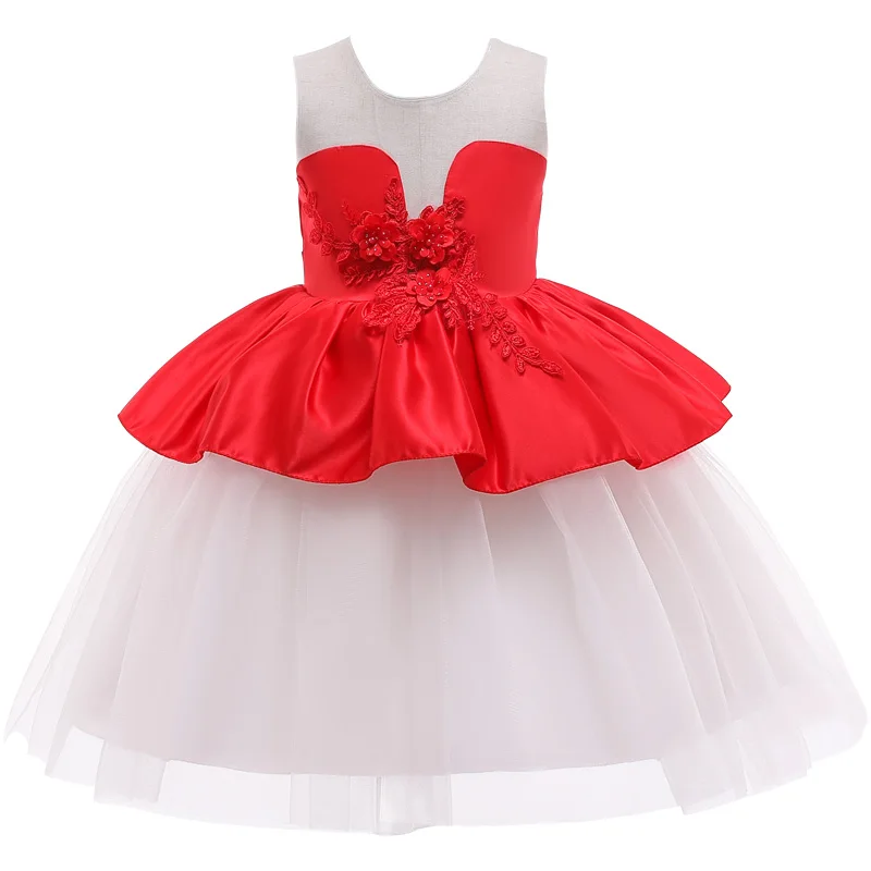 

2019 ragazza principessa festa di compleanno vestito da bambino vestito da bambino ragazza estate vestito lanuginoso