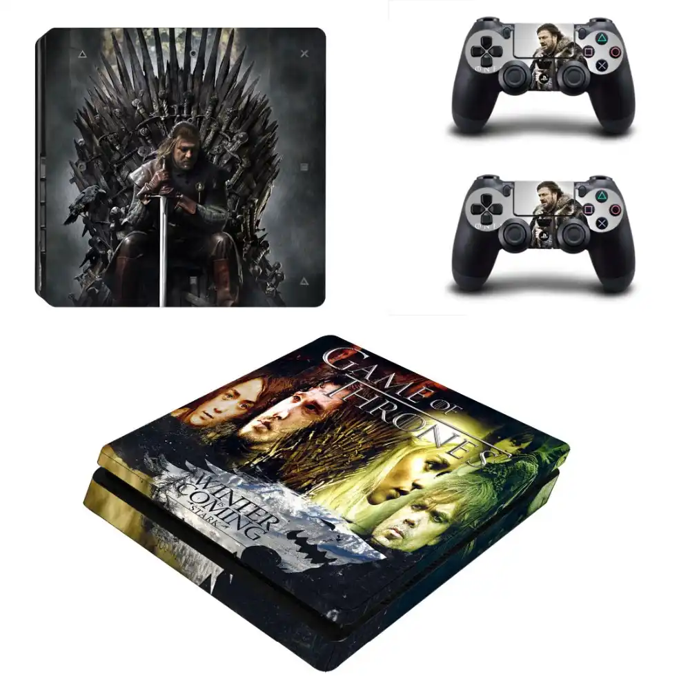 Зимняя наклейка для игры престолов PS4 Slim Skin Виниловая консоли Playstation 4 и